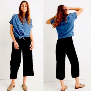 Madewell Huston Crepe Cropped Pants Size Small